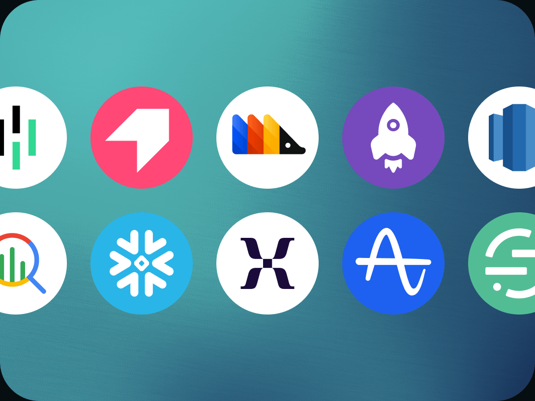 Native analytics connectors including Segment, Amplitude, and Snowflake